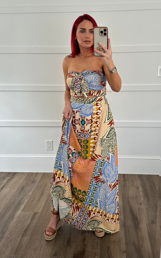 Tube Top and Maxi Skirt Set