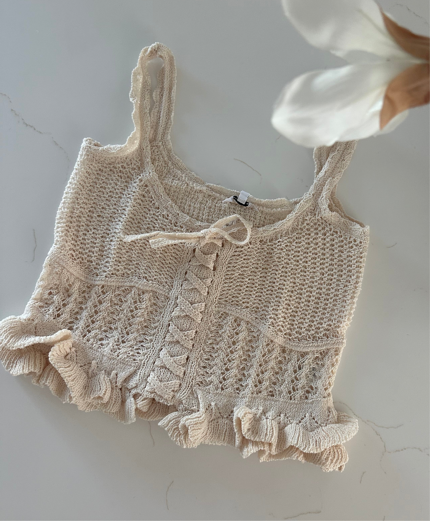 Ruffled Hem Sweater
