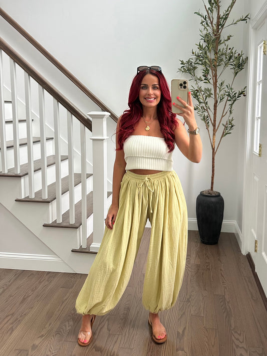 Knit Cream Tube Top