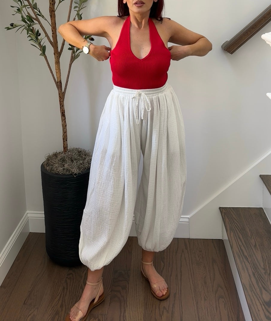Red Halter Top