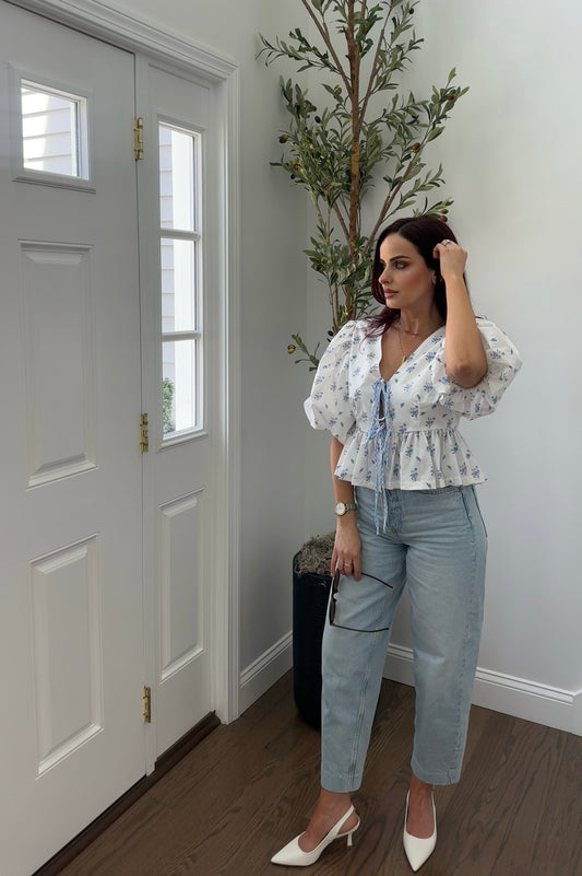 Floral Peplum Top