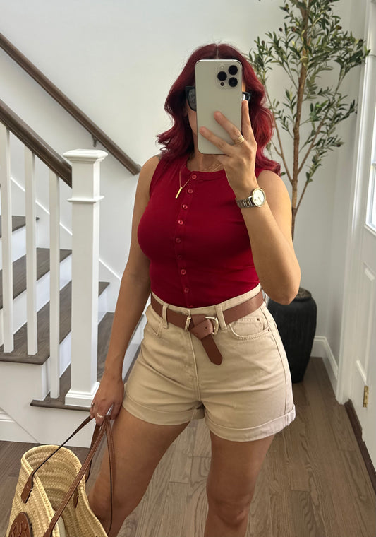 Sleeveless Knit Top