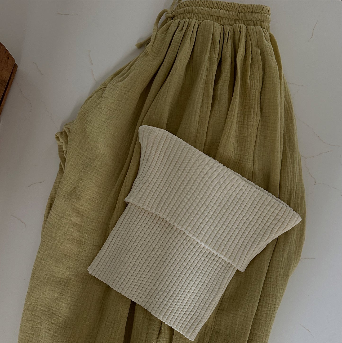 Knit Cream Tube Top