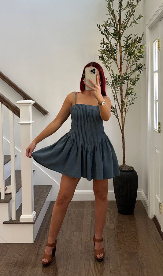 Sleeveless Pleated Romper