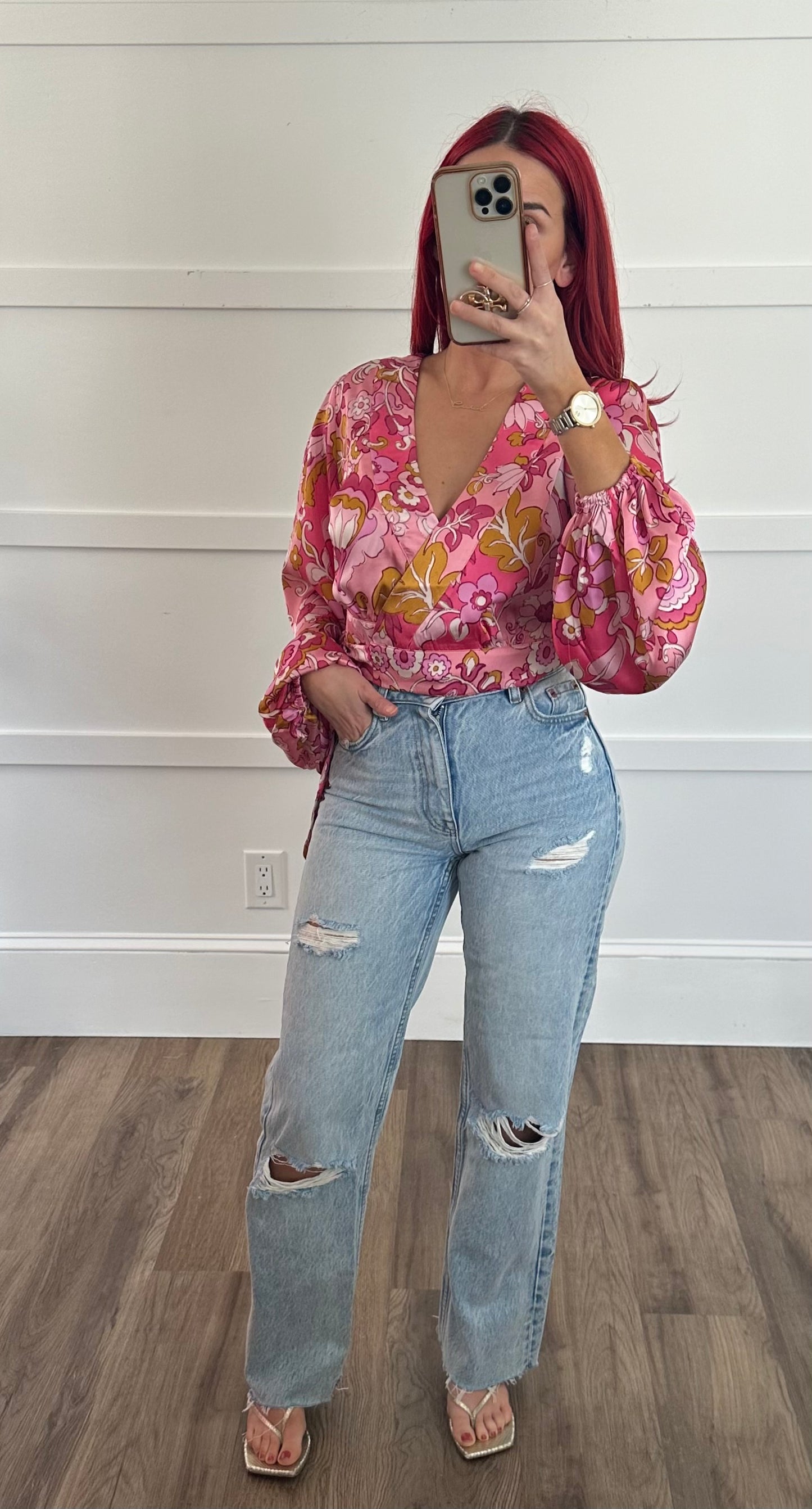 Daisy Pink Floral top