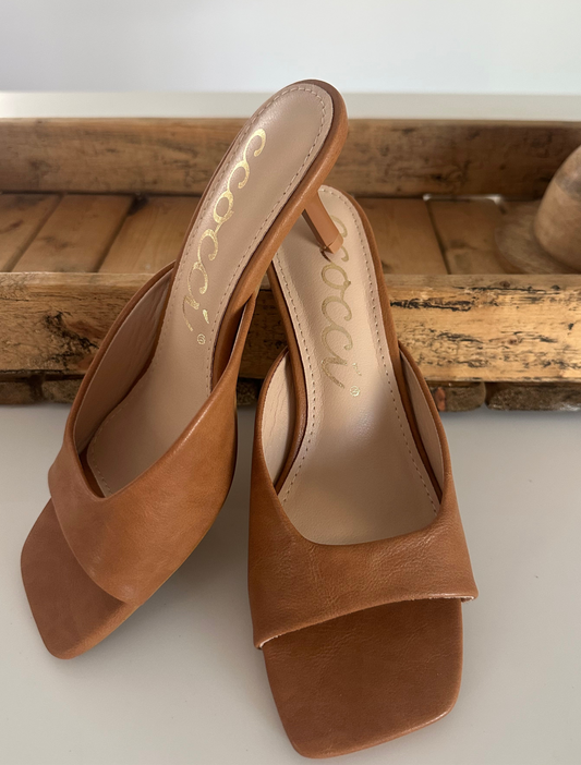 Square Toe Slip on sandals