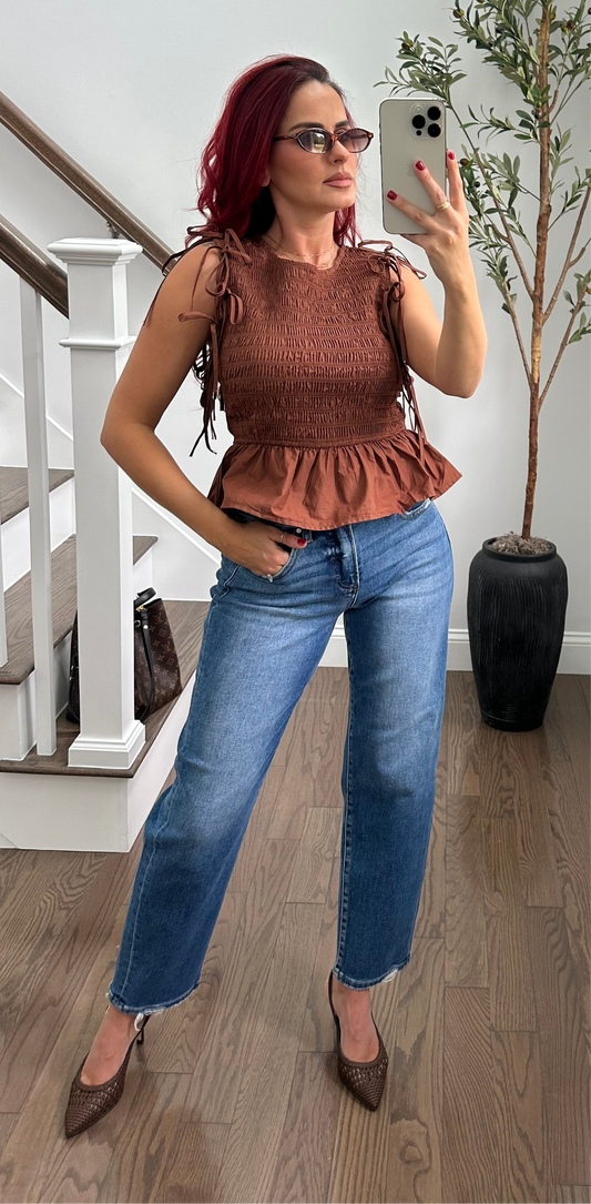 TWO IN ONE PEPLUM TOP