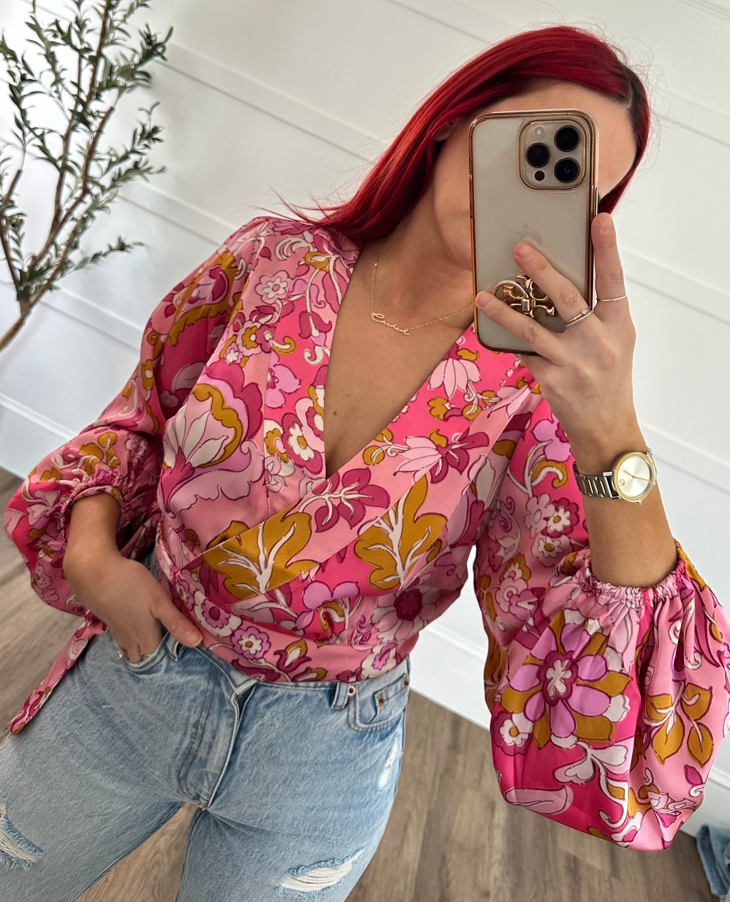 Daisy Pink Floral top