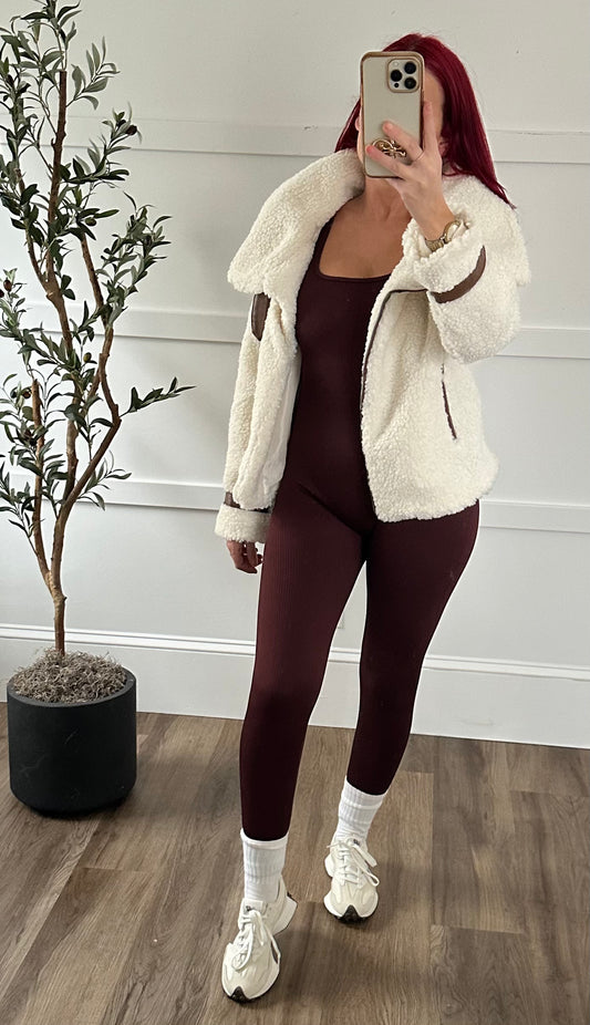 Wine Kiki Jumpsuit