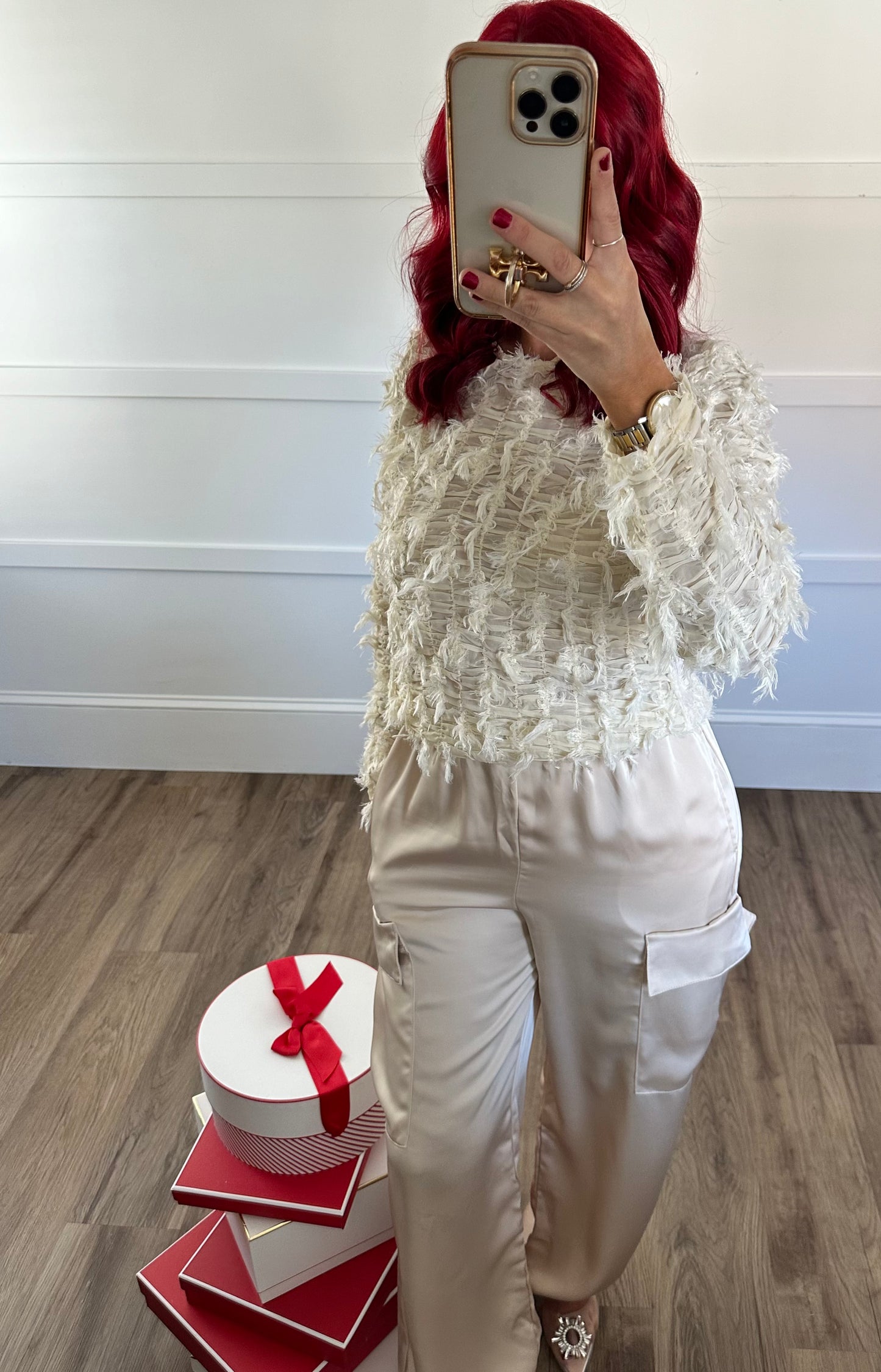 Leslie Textured top