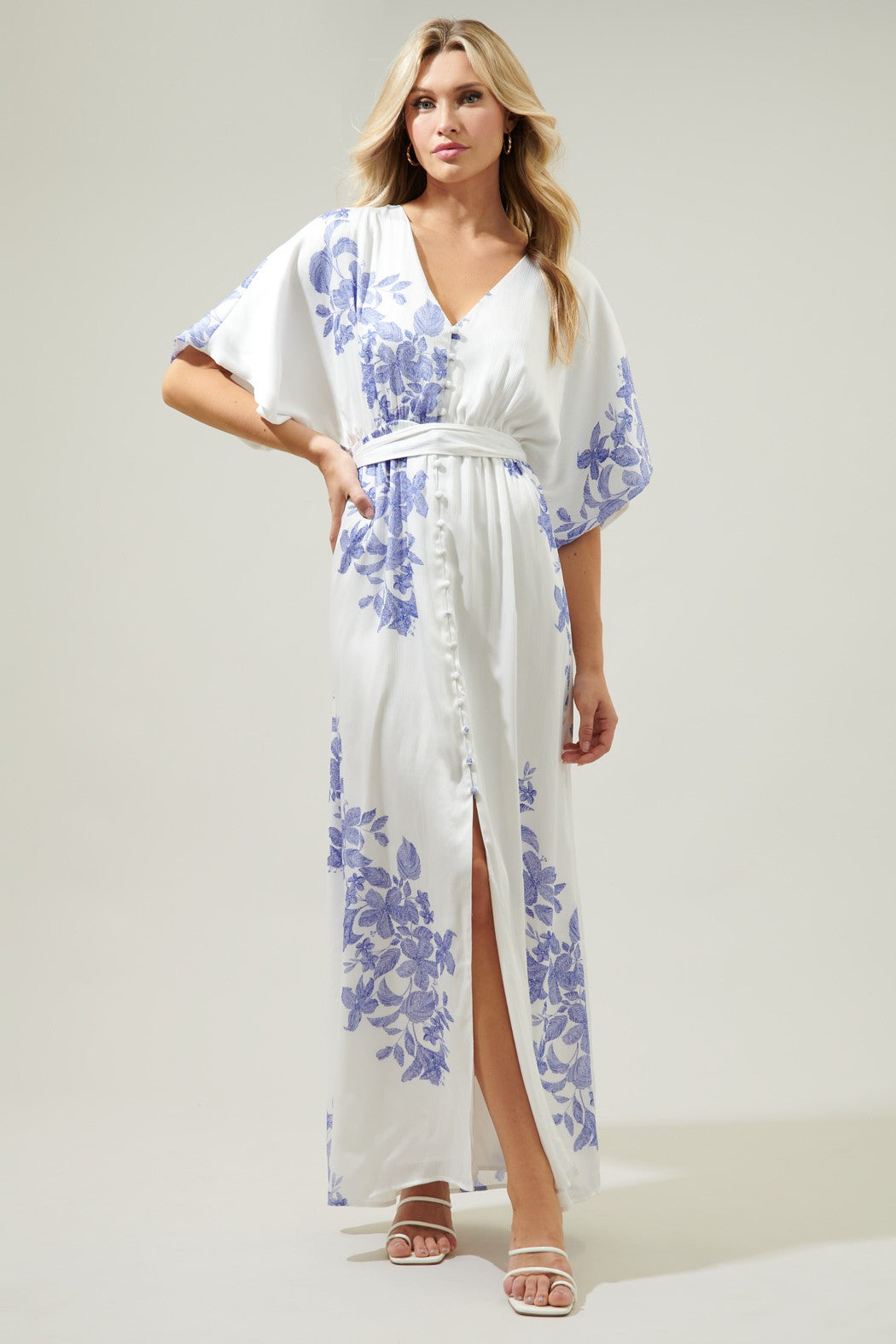 kelly kimono Maxi Dress